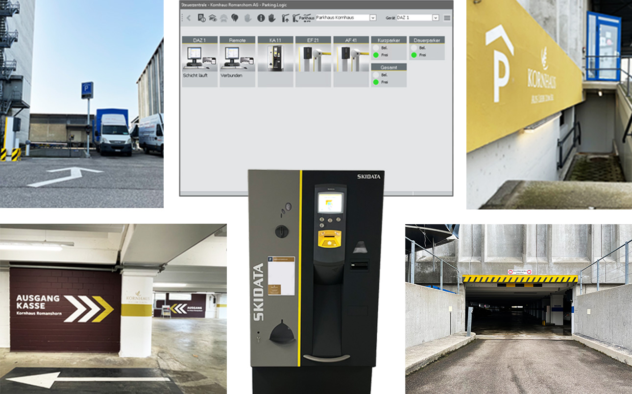 Verwaltung Parkhaus mit SKIDATA Parkhaussystem