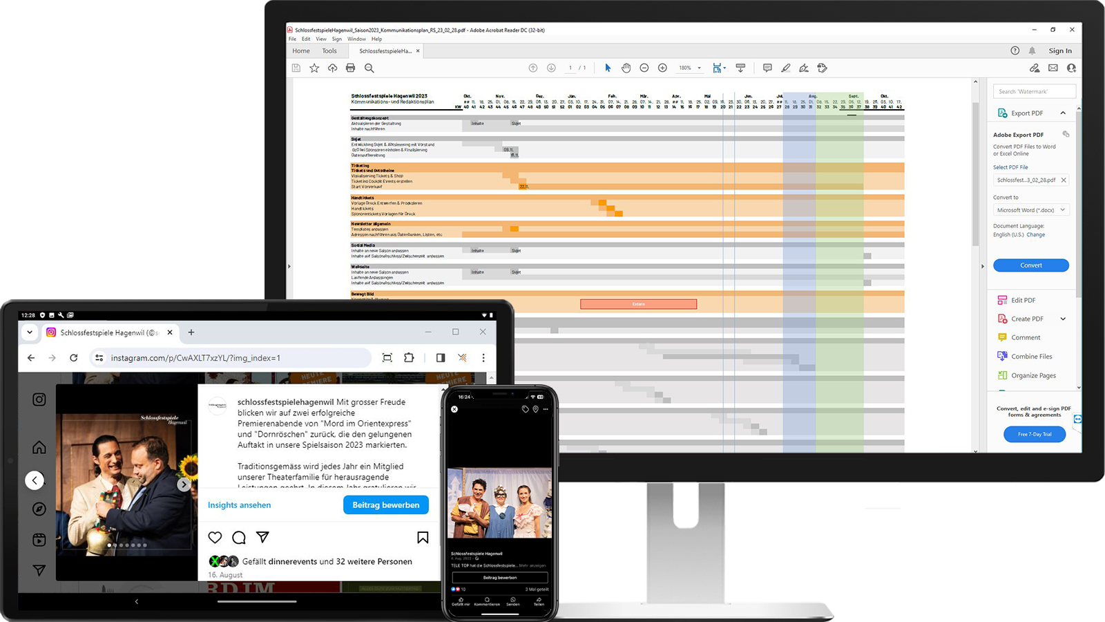 Schlossfestspiele Hagenwil: Planung Kommunikation und Social Media