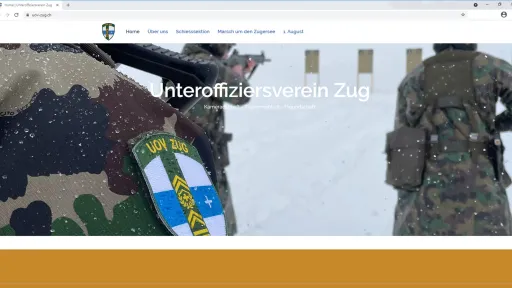 Startseite auf www.uov-zug.ch