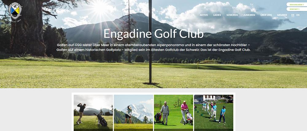 Startseite auf club.engadin-golf.ch
