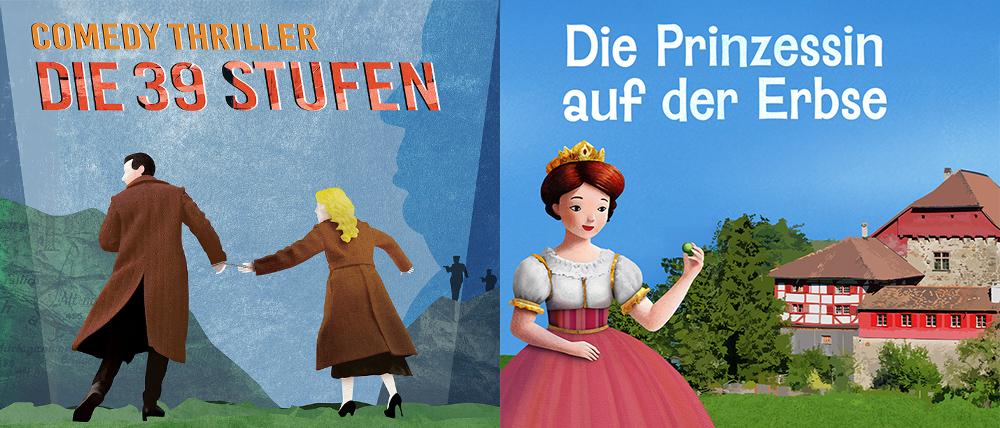 Schlossfestspiele Hagenwil «Die 39 Stufen» und «Die Prinzessin auf der Erbse»