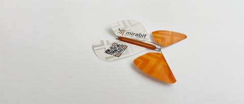 Schmetterling der Marketing-Aktion von Mirabit