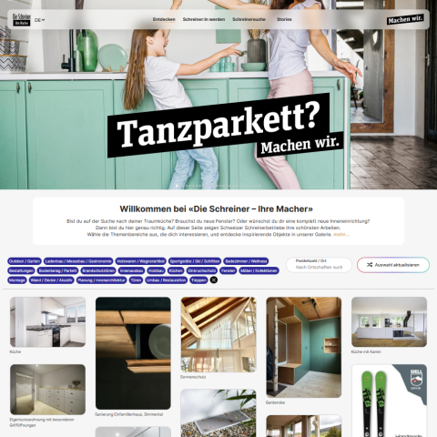 Redesign "Die Schreiner &ndash; Ihre Macher"