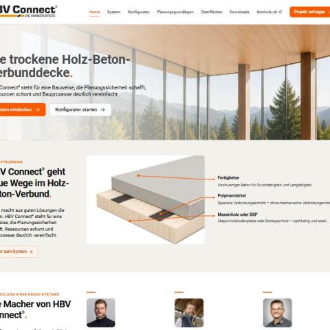 HBV Connect&reg; &ndash; Produktwebsite mit digitalem Konfigurator