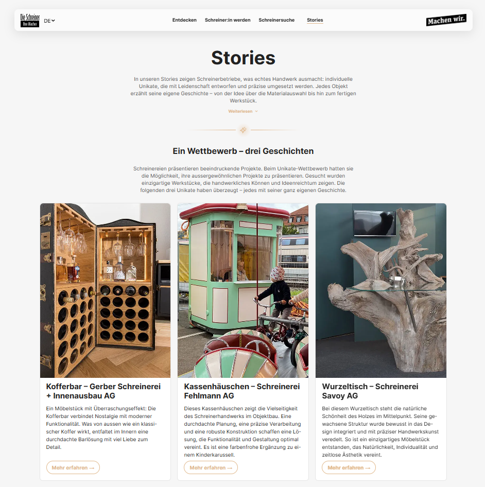 Canvas Layout Builder Seiten