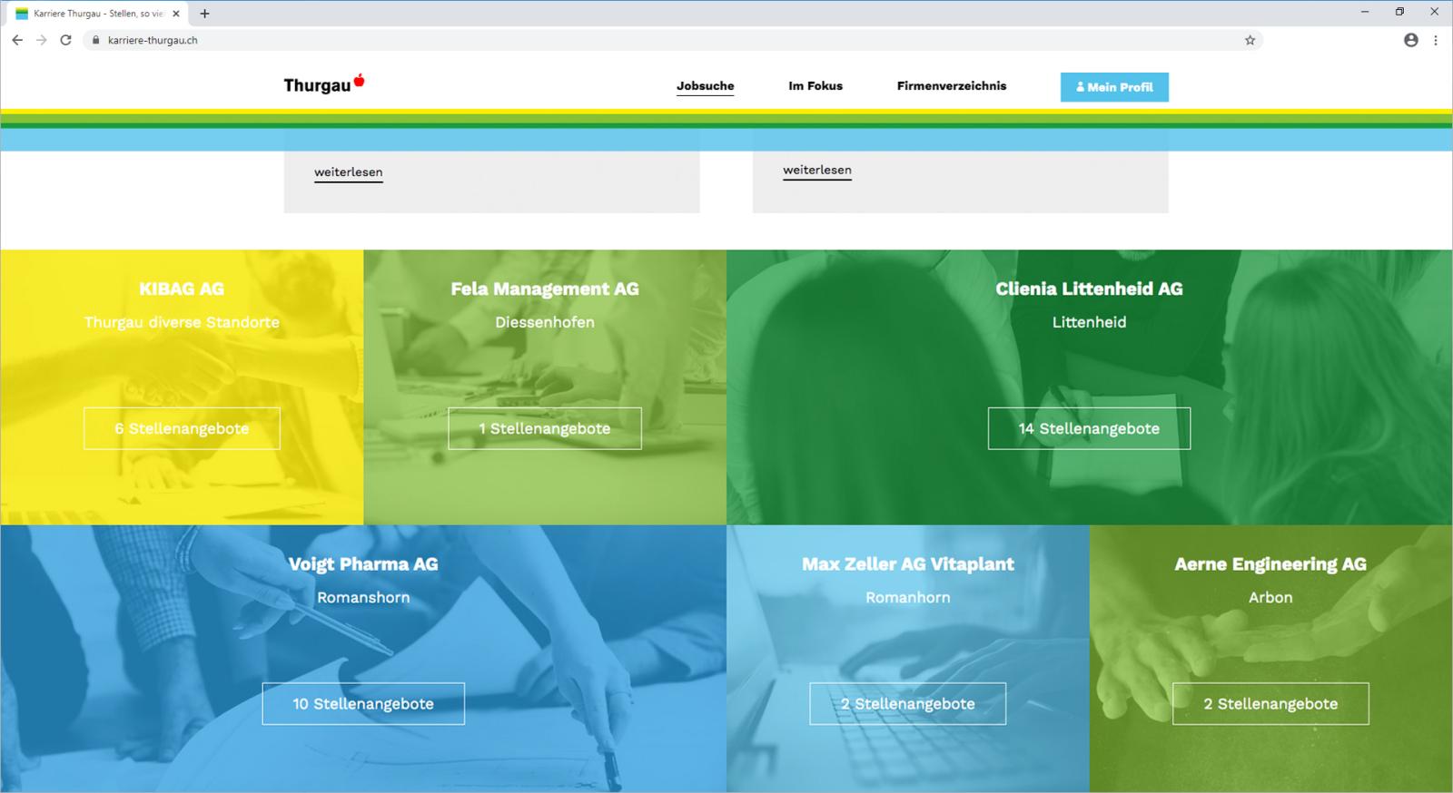 Erweiterung Jobplattform www.karriere-thurgau.ch