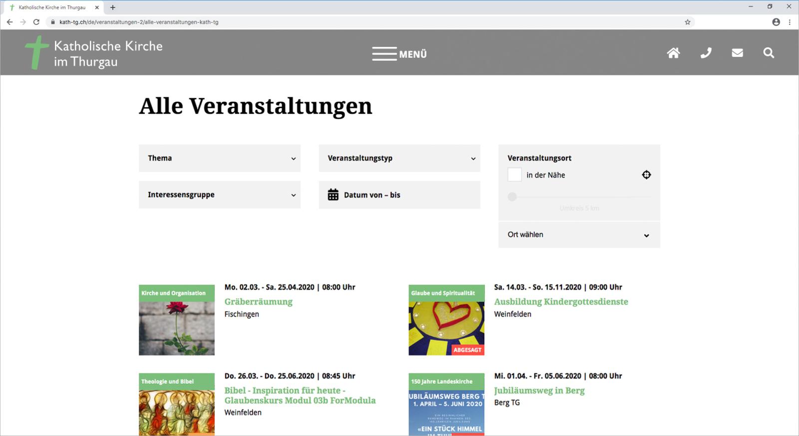 Neue Kommunikationsplattform www.kath-tg.ch