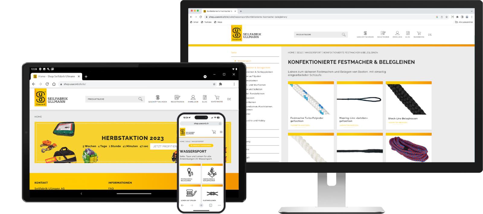 Online-Shop shop.usacord.ch