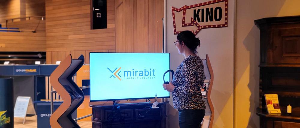 Mirabit an der WEGA mit einer Digital Signage L&ouml;sung