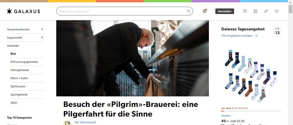 Galaxus: Besuch der &laquo;Pilgrim&raquo;-Brauerei &ndash; eine Pilgerfahrt f&uuml;r die Sinne